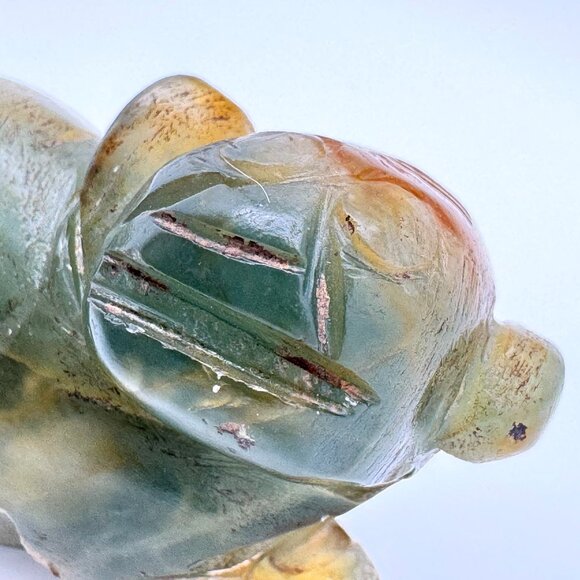 Jade Carved Mythical Beast Monkey? Figurine Rustic Stone Antique 17 c ? - Picture 6 of 11